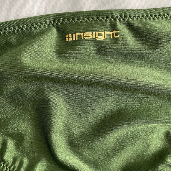 I⭐nsight Womens Size Medium Green Shiny Metallic Bikini Bottom - Picture 8 of 12